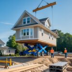 House lifting equipment used in renovation
